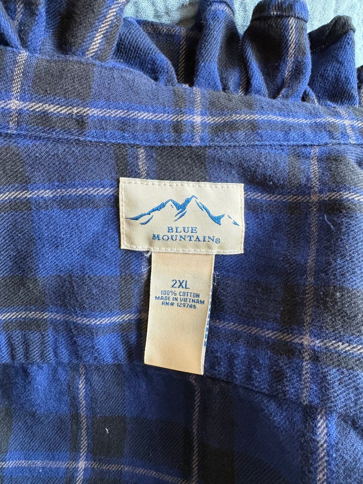 2XL - Blue Mountain Flannel
